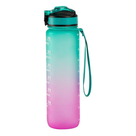 Hollywood Motivational Bottle 1000ml - Pink and Green