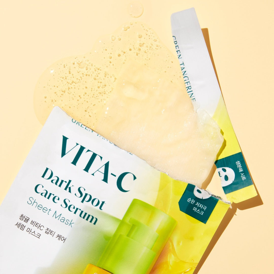 Green Tangerine Vita C Dark Spot Care Serum Sheet Mask