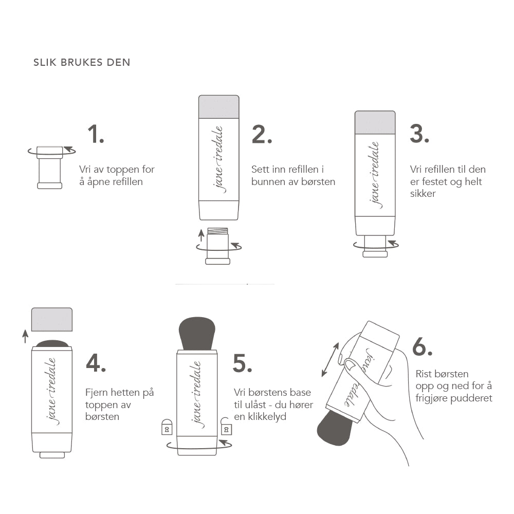 Jane-Iredale-Powder-Me SPF-Refillable-Brush-2x-Refills-sminke-pudder-ansikt