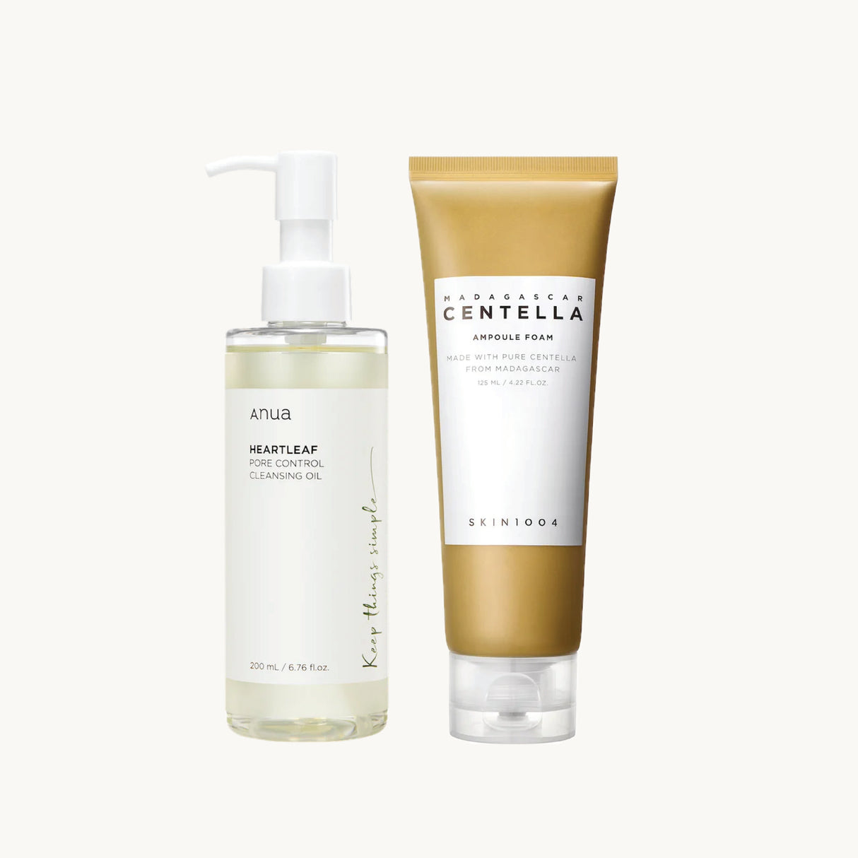 Pakkepris Heartleaf Pore Control Cleansing Oil + Madagascar Centella Ampoule Foam