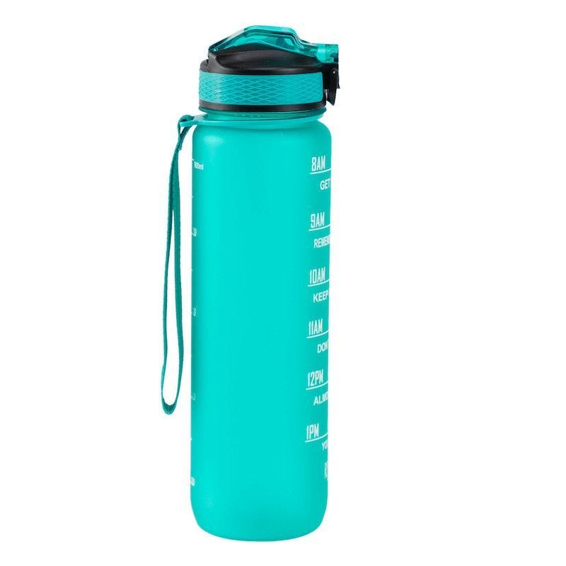 Hollywood Motivational Bottle 1000ml - Turquoise