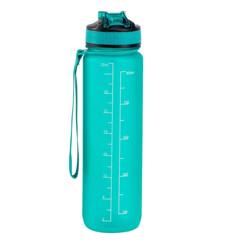Hollywood Motivational Bottle 1000ml - Turquoise