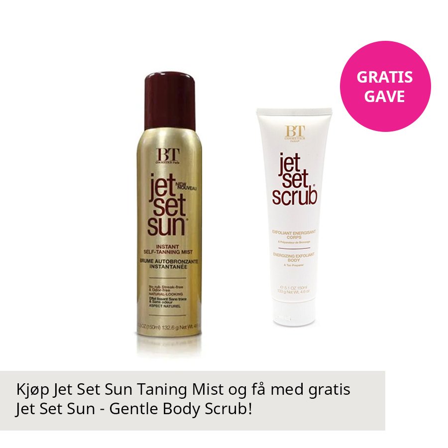 Jet Set Sun - Self Tanning Mist - 150ml + Jet Set Sun - Gentle Body Scrub 150 ml