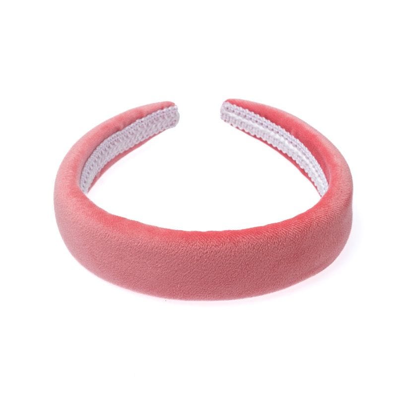 VELVET HAIR BAND BROAD GERANIUM PINK VELVET HAIR BAND BROAD GERANIUM PINK