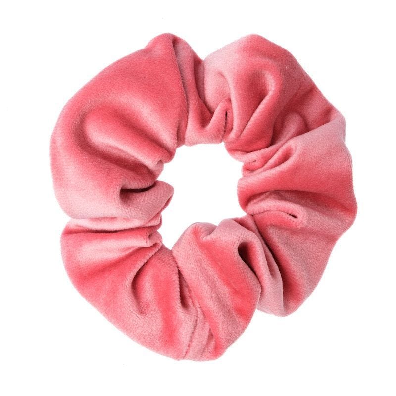Velvet Scrunchie - Geranium Pink