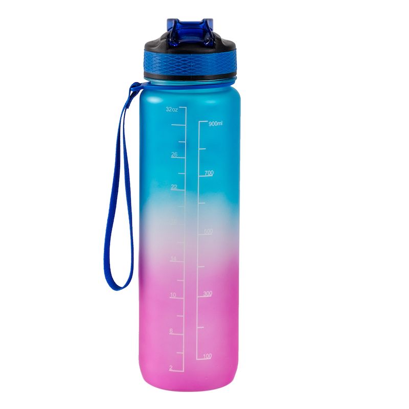 Hollywood Motivational Bottle 1000ml - Pink and Blue