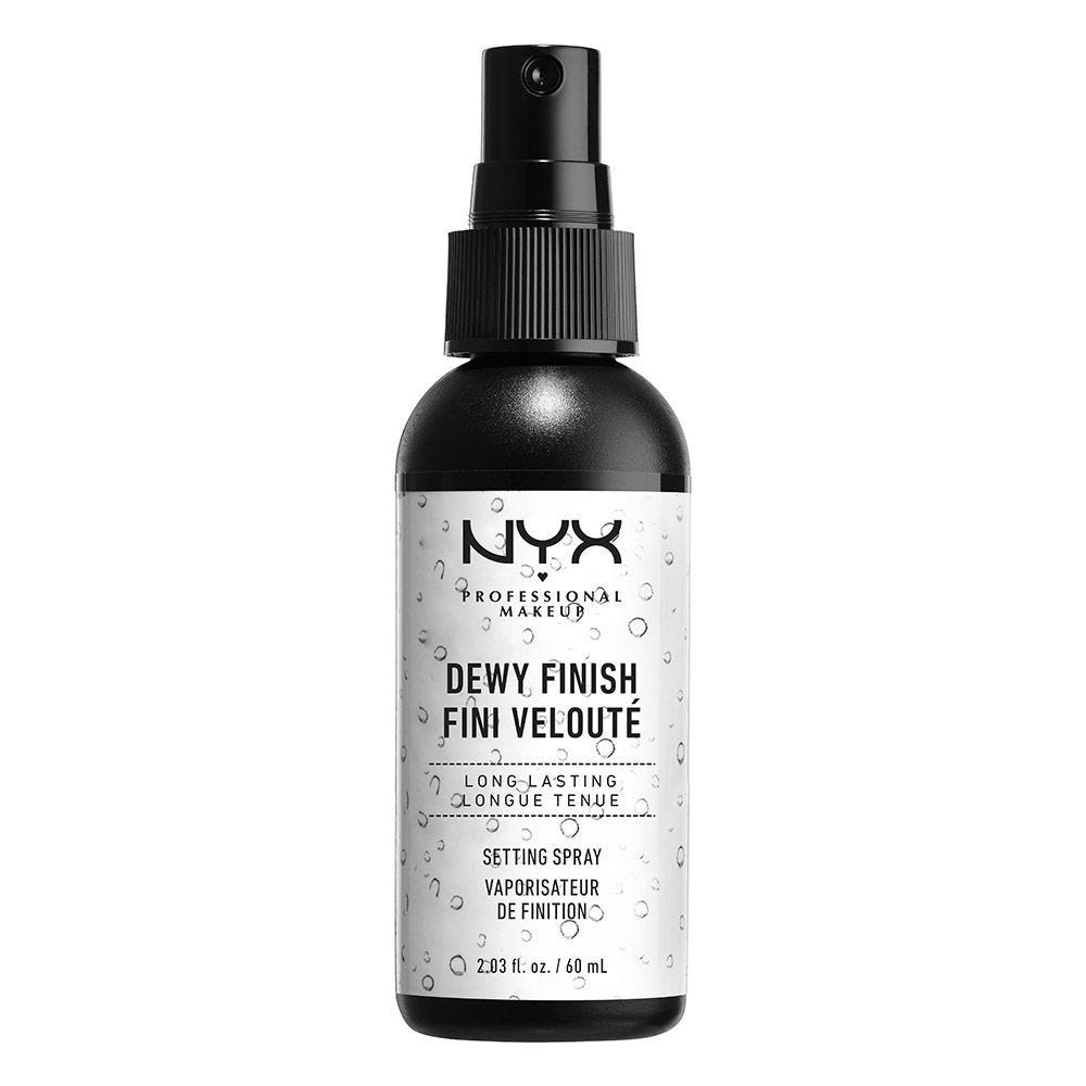 Fikseringsspray til sminke som gir en duggfrisk look fra NYX Professional Makeup - Dewy Finish Setting Spray 60ml
