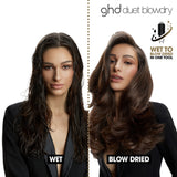 ghd Duet Blow Dry 2-in-1 Hair Dryer Brush Black