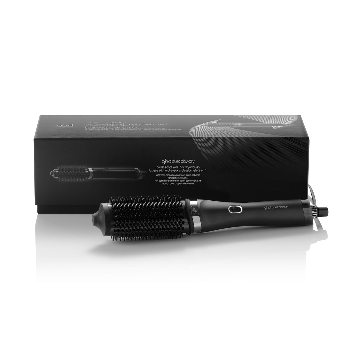 ghd Duet Blow Dry - 2-in-1 Hair Dryer Brush Black