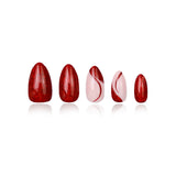 Reusable Press-On Manicure Space Cherry