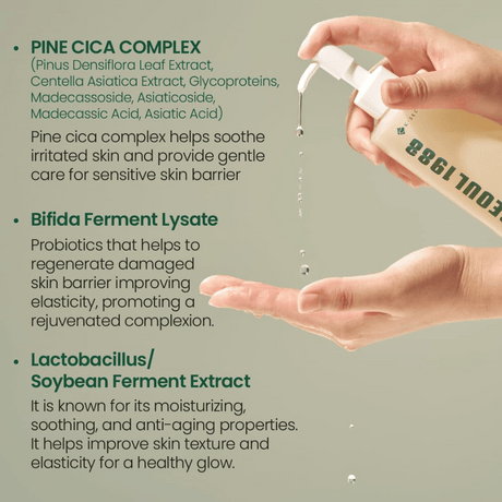 SEOUL 1988 Cleansing Oil Pine Cica 1% + Probiotics 200 ml