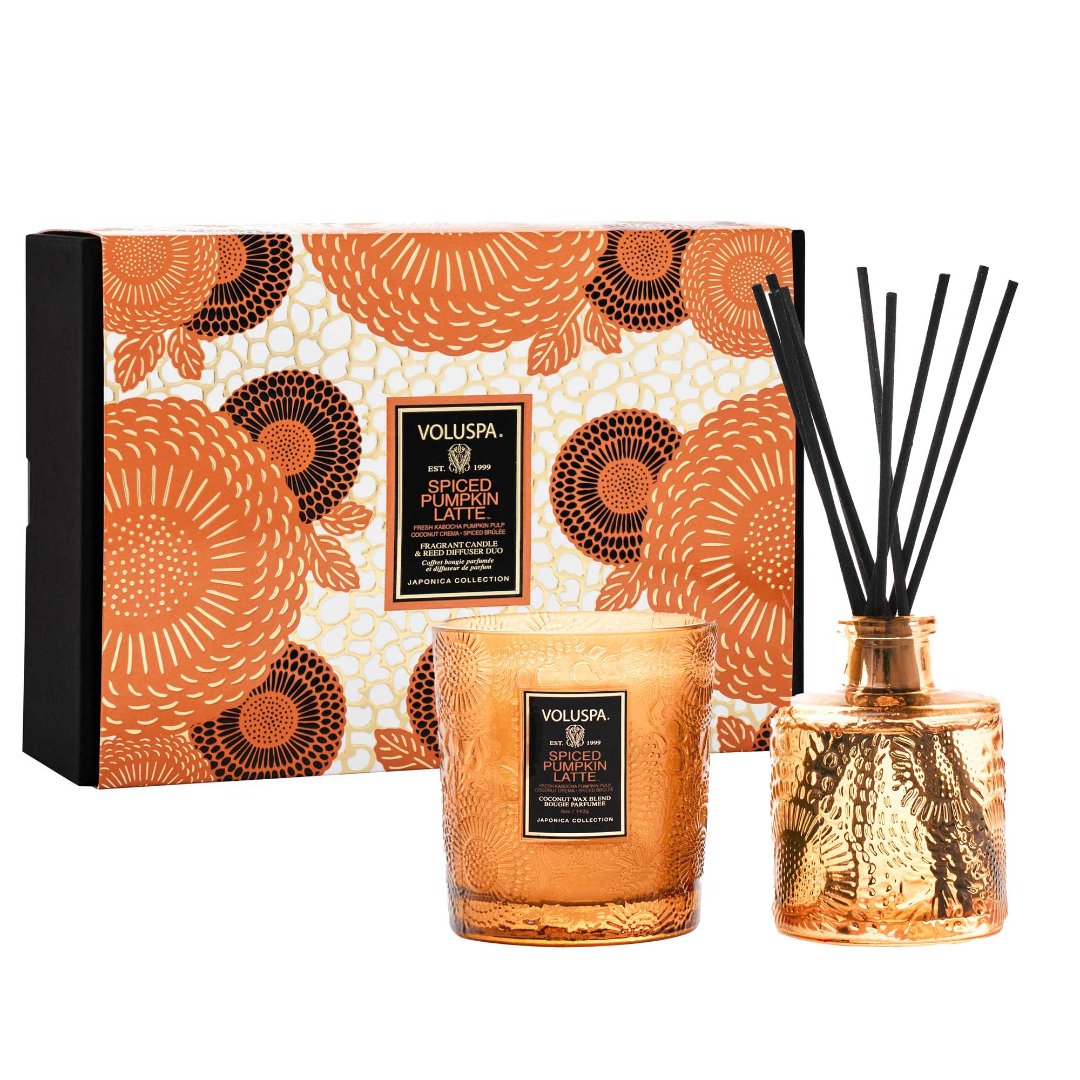 Gift Set Spiced Pumpkin Latte Demi & Diffuser