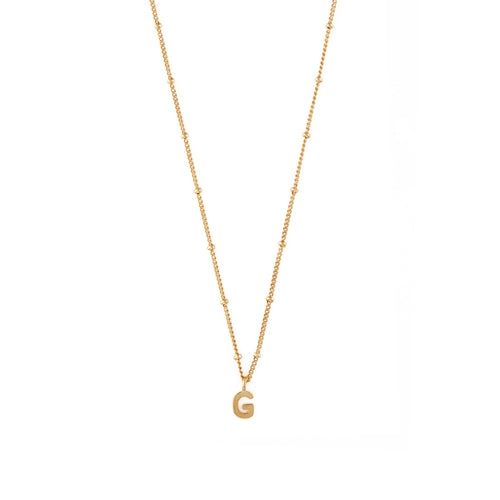 Initial G Satellite Chain Necklace