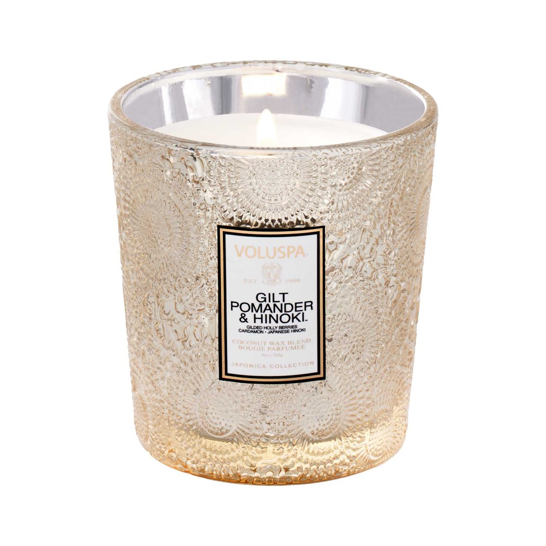 Gilt Pomander & Hinoki Classic Boxed Candle 255g